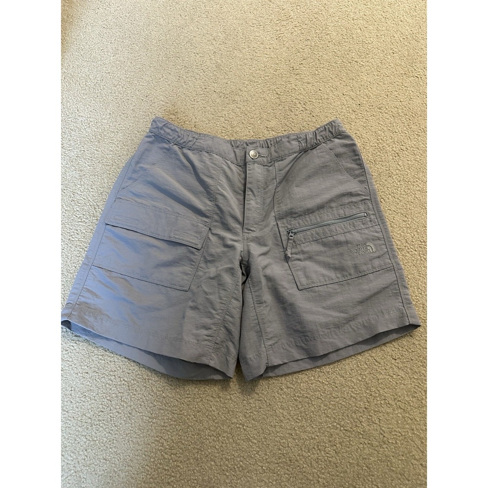 EUC The North Face Paramount ASCEND SHORT Grey Nylon Drawstring Small Inseam 7" - Picture 2 of 7
